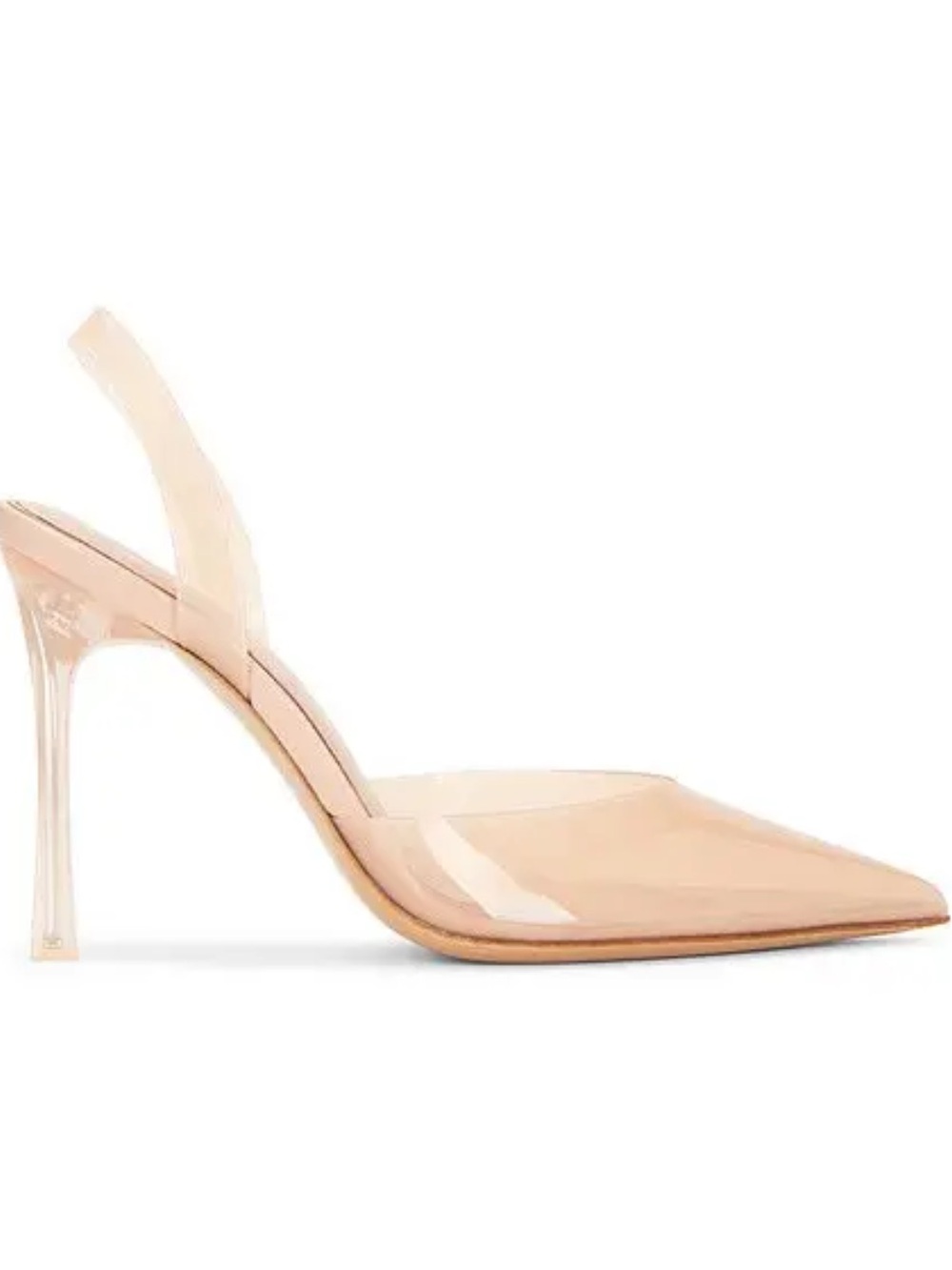 Michael Costello x Revolve Linda Heel Frosted Nude
